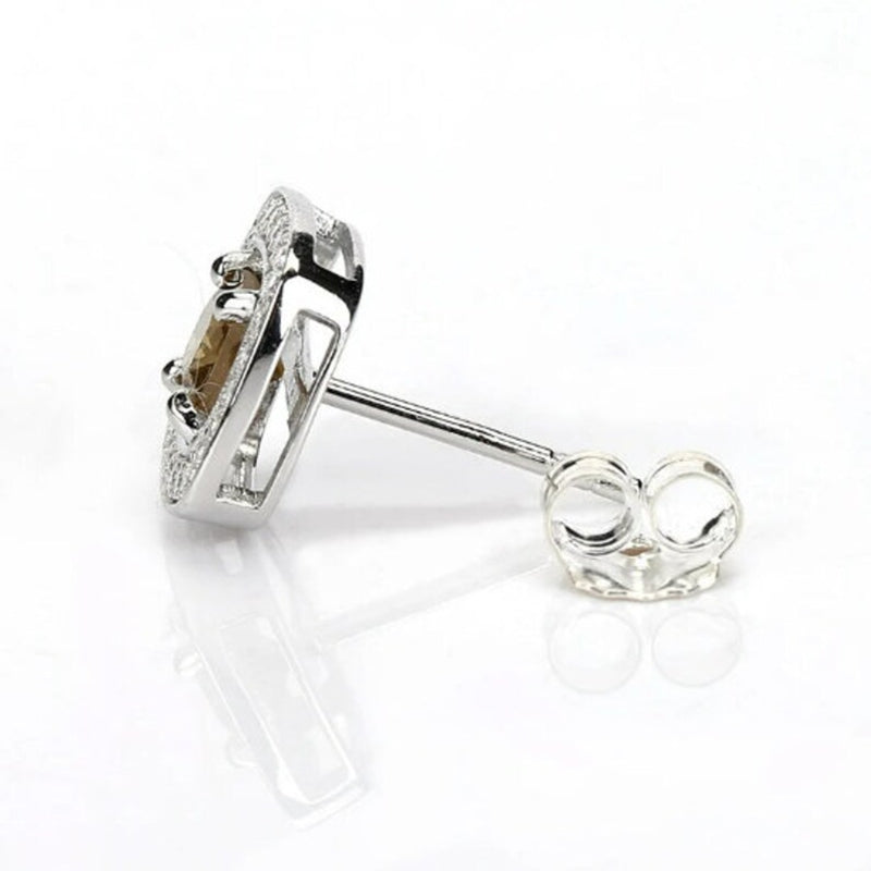 Natural Spinel Earring with 925 Sterling Silver Ear Studs 10x5mm, 2g