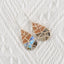 New Arrival! Handmade Intarsia Earrings, Natural Stone Sun Stone And Flash Labradorite, Sterling Silver 925 Women Earrings Vintage Jewelry,45x17x2mm, 6.7g