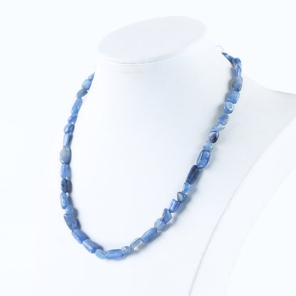 Natural Blue Kyanite Pendant Beads for Necklace 15.7 inches, 6*4mm, 11*7mm, 21g