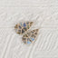 New!925 Sterling Silver Natural Stone Flash Labradorite Intarsia Earrings,Gemstone Jewelry Gift,Fashion Jewelry Earrings,45x17x2mm, 6.7g