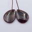 Natural Garnet Earring Beads 20x15x4mm, 5.3g
