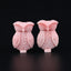 BITEFU 1Pair Pink Conch Shell (Made Of Powder Of Shell, Color Is Enhanced ) Owl , 8.8g