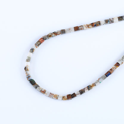 Natural Jasper Pendant Beads for Necklace 15.7 inches, 5mm, 17.8g
