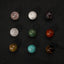 Gomggsale Natural Stone Light Luxury Drawer Zinc Alloy Single Hole Handle Color-Cabinet Door Handle Simple Round Wardrobe Door Handle