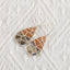 New Arrival! Handmade Intarsia Earrings, Natural Stone Sun Stone And Flash Labradorite, Sterling Silver 925 Women Earrings Vintage Jewelry,45x17x2mm, 6.7g