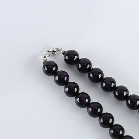New Arrival! 1 Strand 18 Inch Natural Sugilite Round Loose Beads Gemstone Necklace,Popular Handmade Necklace for Gift, 11mm,92g