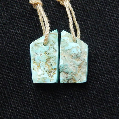 Natural Turquoise Earring Beads 15x8x5mm, 1.8g