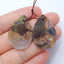 Natural Mushroom Jasper Earring Beads 29x19x3mm, 6.4g