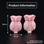 BITEFU 1Pair Pink Conch Shell (Made Of Powder Of Shell, Color Is Enhanced ) Owl , 8.8g
