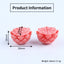 BITEFU 1Pair Pink Conch Shell (Made Of Powder Of Shell, Color Is Enhanced ) Lotus Flower, 17.2g