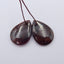 Natural Garnet Earring Beads 20x15x4mm, 5.3g