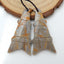 Natural Picasso Jasper Earring Beads 41*18*5mm, 9.0g