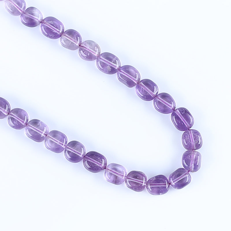 Natural Amethyst Pendant Beads for Necklace 17 inches, 9*8*5mm, 27g