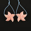 BITEFU 1Pair Pink Conch Shell (Made Of Powder Of Shell, Color Is Enhanced ) Starfish , 4.8g