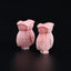 BITEFU 1Pair Pink Conch Shell (Made Of Powder Of Shell, Color Is Enhanced ) Owl , 8.8g