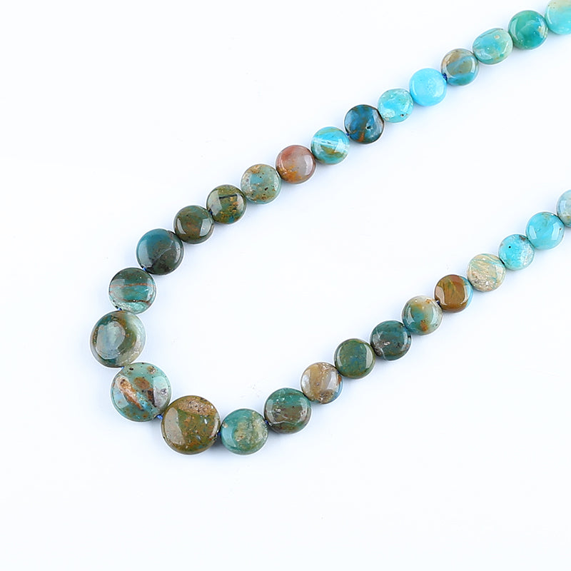 Natural Blue Opal Pendant Beads for Necklace 16 inches length, 14g
