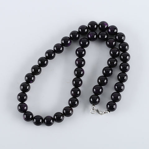 New Arrival! 1 Strand 18 Inch Natural Sugilite Round Loose Beads Gemstone Necklace,Popular Handmade Necklace for Gift, 11mm,92g