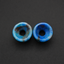 Natural Chrysocolla Mayan Flare Ear Tunnels - Hand-Carved Gemstone Plugs (Sold as Pair)