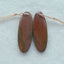 Natural Red Creek Jasper Earring Beads 35x10x4mm, 4.9g