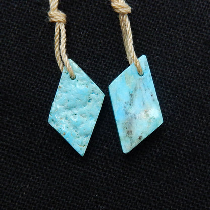 Natural Turquoise Earring Beads 19x9x4mm, 1.7g