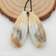 Paire de boucles d'oreilles en Amazonite sculptée, 40 x 15 x 4 mm, 7,8 g