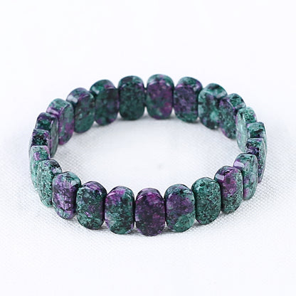 Natural Ruby and Zoisite Bracelet 14*9*6mm, 20cm length, 32g