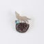 New Arrival! Natural Amethyst Crystal And Turquoise Gemstone With Sterling Silver 925 Pendant,48×35×10mm,17.7g