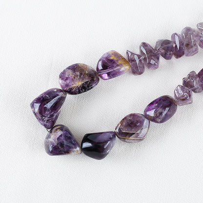 Natural Amethyst Pendant Beads for Necklace 28 inches, 11*9*8mm, 31*23*23mm, 159g