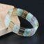 Natural Fluorite and Amethyst Bracelet 23*10*10m, 20cm length, 70g