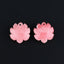 BITEFU 1Pair Pink Conch Shell (Made Of Powder Of Shell, Color Is Enhanced ) Lotus Flower, 5.6g