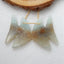 Natural Amazonite Carved Fish Earring Beads 25x17x4mm, 4.6g