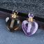 3PCS Natural Gemstone Heart Shape Perfume Bottle Pendants