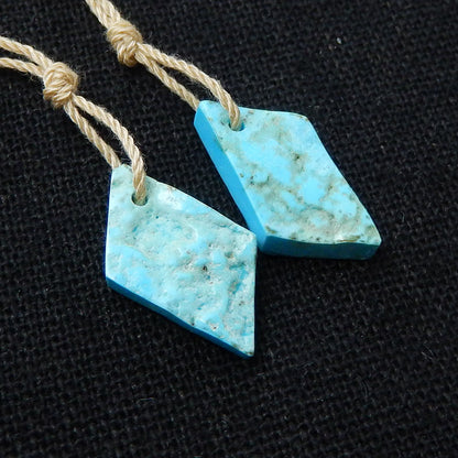 Natural Turquoise Earring Beads 19x9x4mm, 1.7g