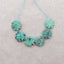 6 PCS Carved Natural Turquoise Flower Gemstone Cabochons, Jewelry DIY Making, Gemstone Wholesale, 12x12×4mm,  5.8g