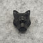 Natural Black Obsidian Panther Head Pendant - Hand-Carved Gemstone Jewelry for Silent Elegence and Calm,28x22x17mm,11.4g