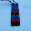 Intarsia Of African Sodalite, Apatite, Lapis Lazuli, Red River And Obsidian Earring Beads 49x10x4mm, 8.3g
