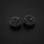 Black Druzy Ear Plugs, Sparkling Resin Crystal Cluster Gauges, Faux Quartz Double Flare Plugs, Dark Aesthetic Body Jewelry Gift