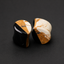 Picture Jasper White Jade Obsidian Spliced Teardrop Plugs Gauges - Triple Split Stone Ear Expanders - Double Flare Piercing