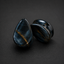 Natural Blue Tiger Eye Teardrop Plugs - Hawk's Eye Stone Double Flare Gauges (1 Pair)