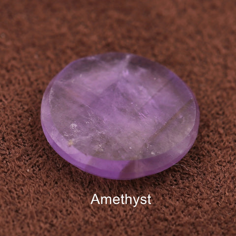 Natural Round Coin-Cut Gemstone Tablets - Flat Surface with Soft Polished Edges for Minimalist Jewelry Design - Gomggsale