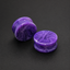 Purple Stone Ear Plugs, Double Flare Ear Gauges, Swirled Violet Stone Plugs, Handmade Stretched Ear Body Jewelry, Pair