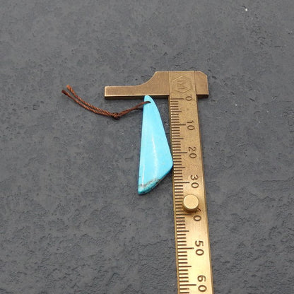 Natural Turquoise Pendant Bead 33x10x4mm, 1.9g