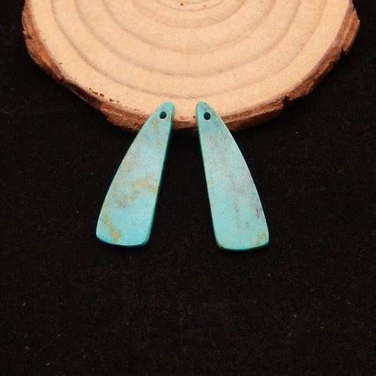 Natural Turquoise Earring Beads 28*10*2mm, 2.5g