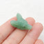 Natural Green Aventurine Carved wolf head Pendant Bead 23*16*8mm, 3.8g