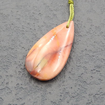 Perle pendentif Jaspe Mookaite30x15x4mm, 3.1g
