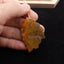 Cabochon à tête indienne sculpté en jaspe Picasso multicolore fait à la main, 52 x 41 x 10 mm, 17,7 g