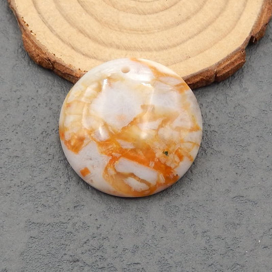 Natural Agate Pendant Bead 33x8mm, 13.2g