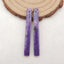 Paire de boucles d'oreilles longues Howlite, pierre pour la fabrication de boucles d'oreilles, 56x4mm, 5.6g