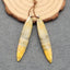 Natural BumbleBee Jasper Earring Beads 49*9*4mm, 5.8g