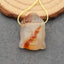 Natural Red Agate Carved Buddha Pendant Bead 25x17x7mm